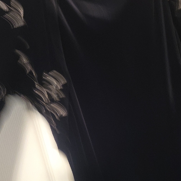 CDC Rampage Chic Black 2 Piece Velvet Long Sleeve Dress NWT - Picture 5 of 8